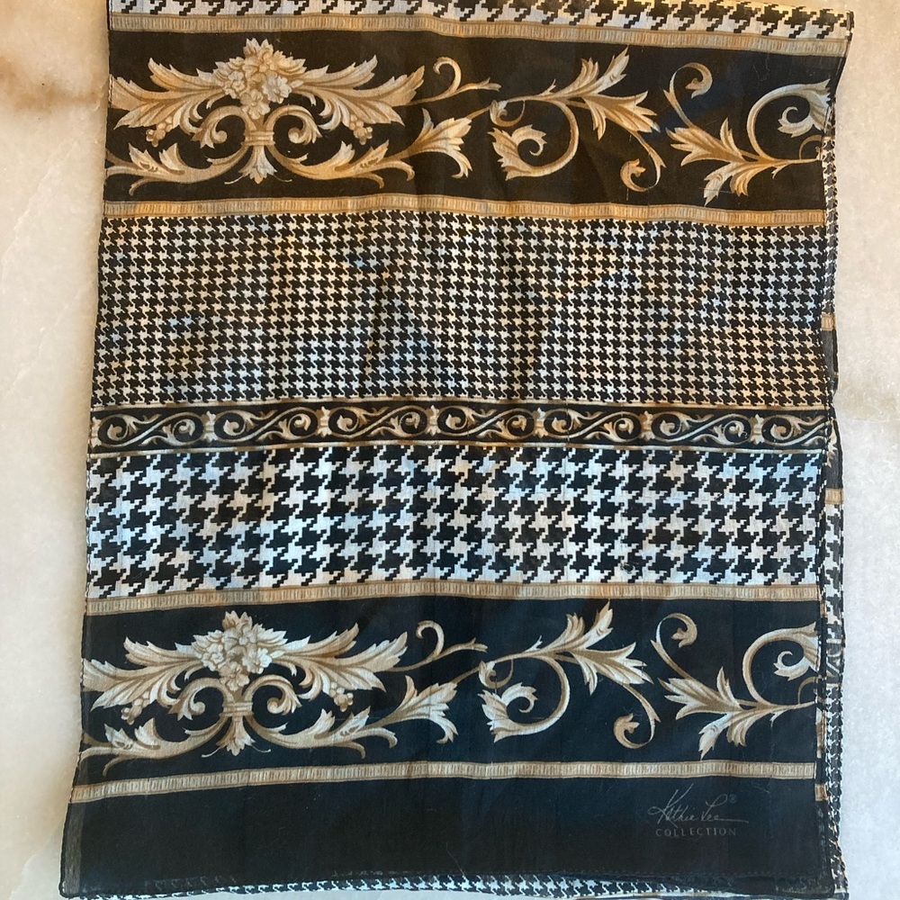 Scarf Kathie lee collection black gold